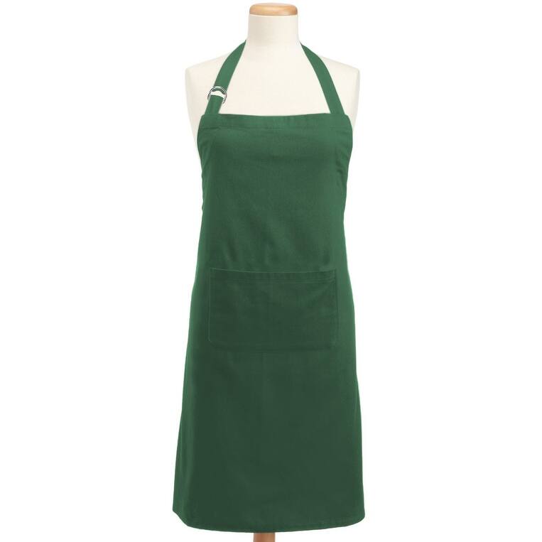 Chino Cotton Unisex Kitchen Chef Apron - 32" - Forest Green