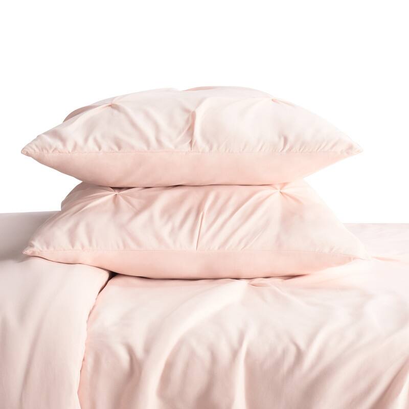 Serta Simply Clean Antimicrobial Pleated 3 Piece Duvet Set