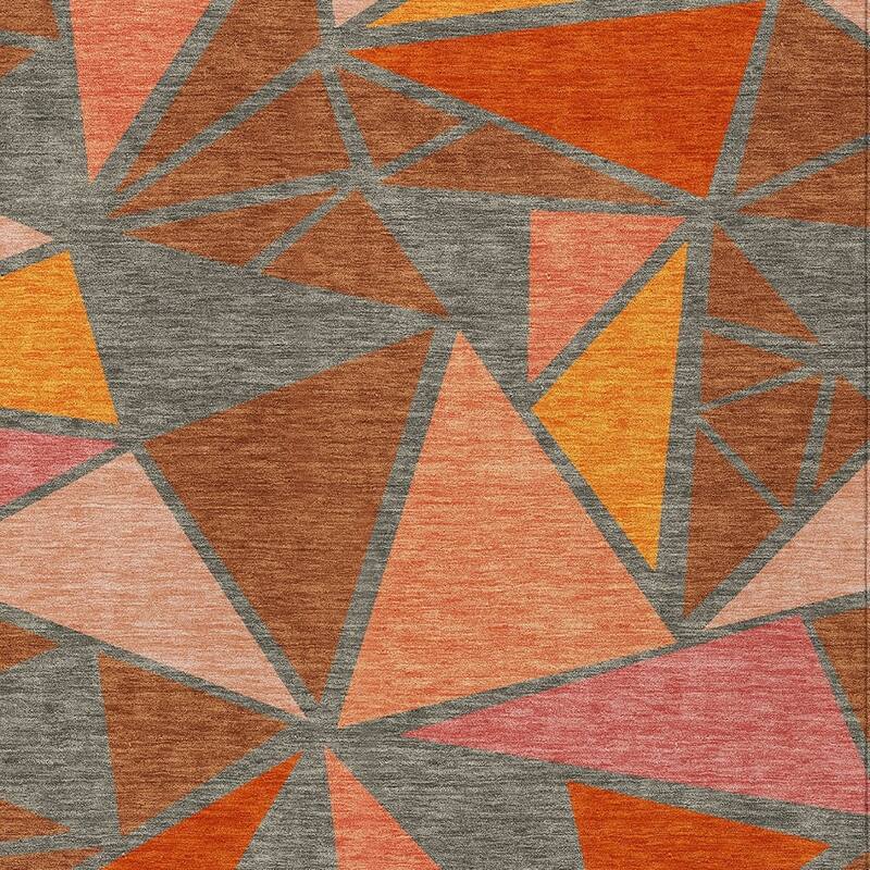 HomeRoots Geometric Transitional Rectangle Outdoor Rug