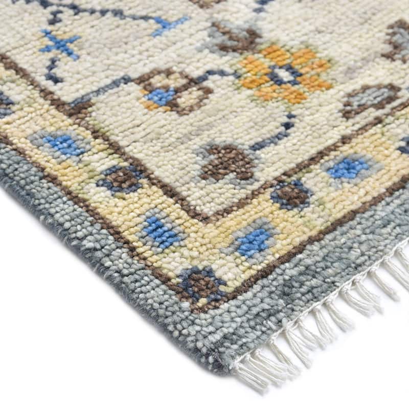 Overton Handmade Modern Contemporary Floral Area Rug