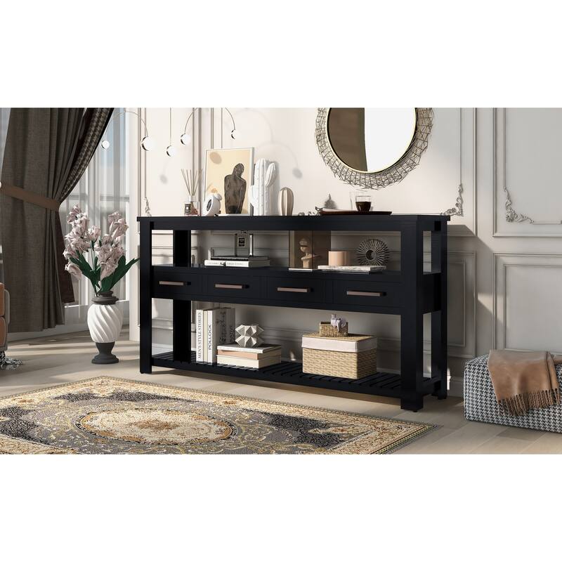 62.2'' Modern Console Table Sofa Table for Living Room