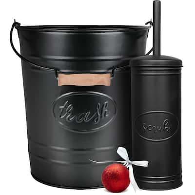 Farmhouse Bathroom Trash Can - 4.5 x 4.5 x 11