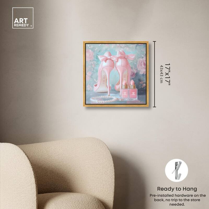 Love Dainty Heels Canvas by Art Remedy