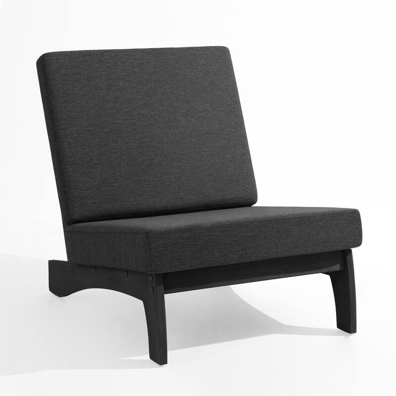 3-piece Outdoor Patio Teak Wood Club Chairs with Side Table