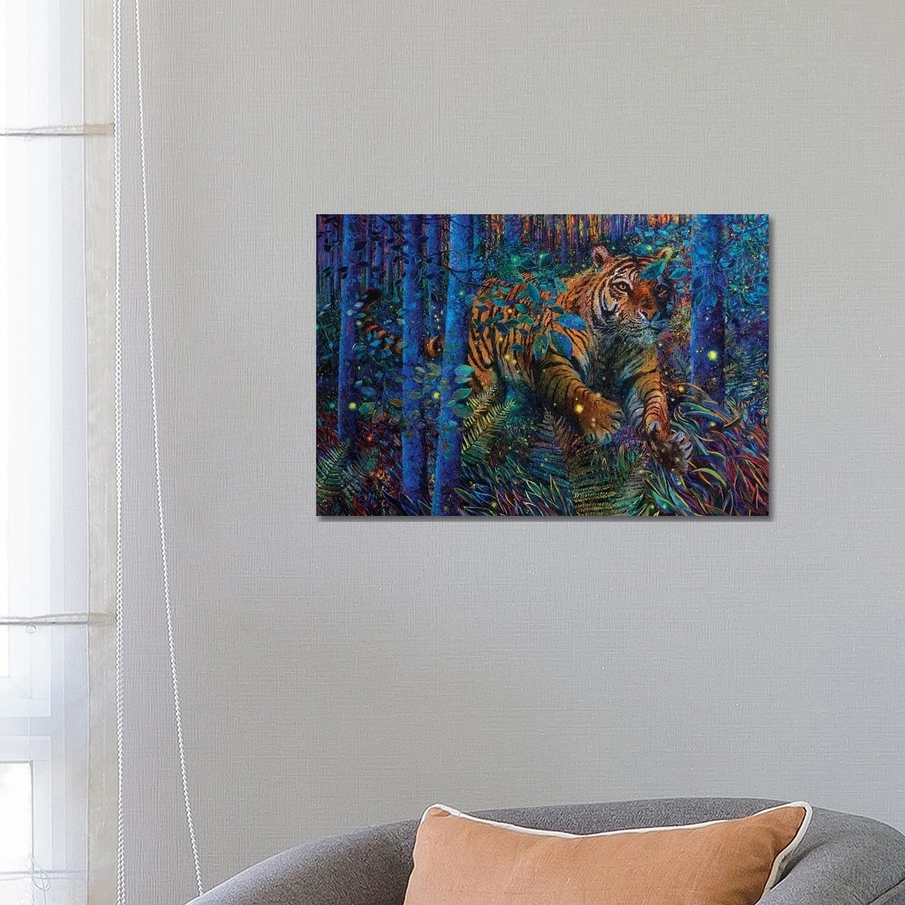 iCanvas "Tiger Fire Smaller" by Iris Scott Canvas Print