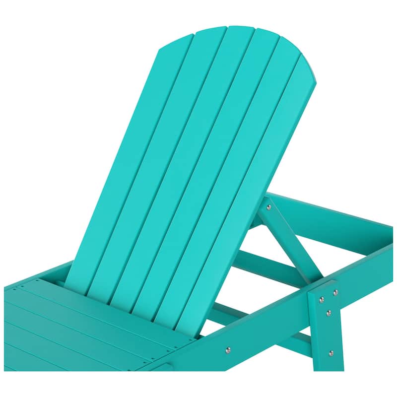 Altura Armless Poly Eco-Friendly All Weather Reclining Chaise Lounge (Set of 2)