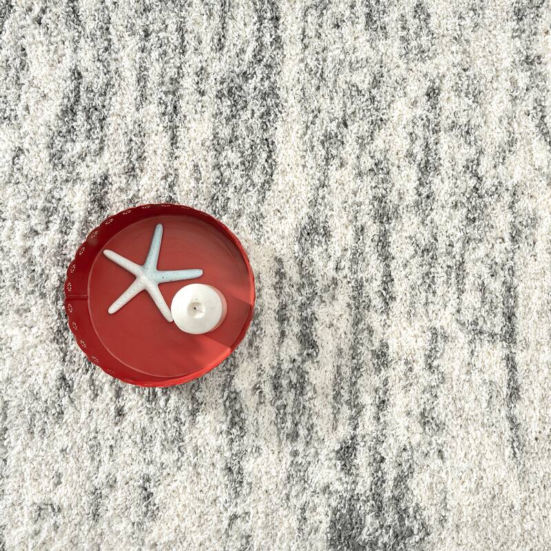 Abani Rug Boston BOS170A Grey Shag Area Rug