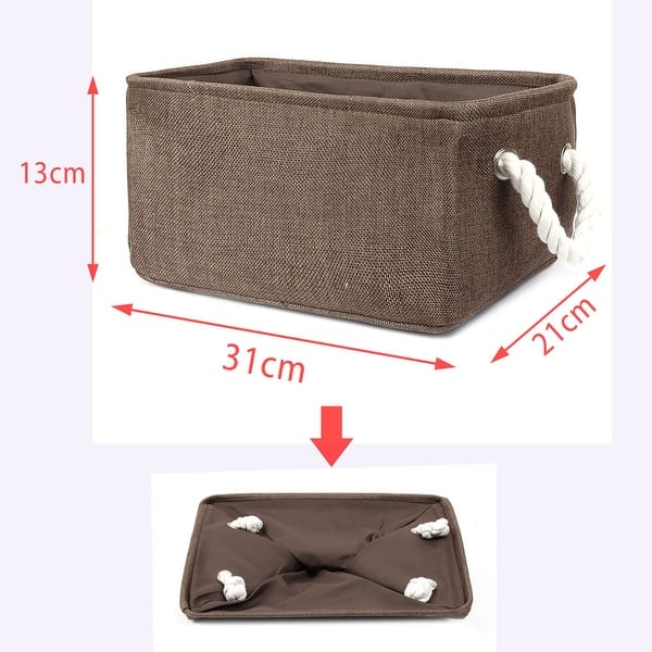dimension image slide 13 of 19, Canvas Toy Bins for Laundry Clothes Storage Home Organizer