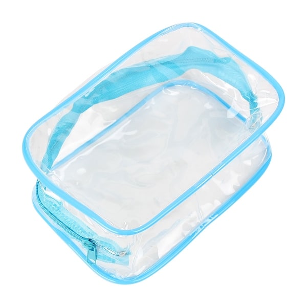 Cosmetic Toiletries Clear PVC Travel Bath Wash Bag Holder Storage Pouch Kit  Blue - Bed Bath & Beyond - 28799149