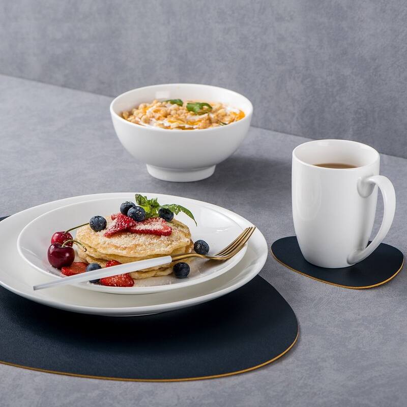 LOVECASA 16-Piece Porcelain Dinnerware Set (Service for 4)