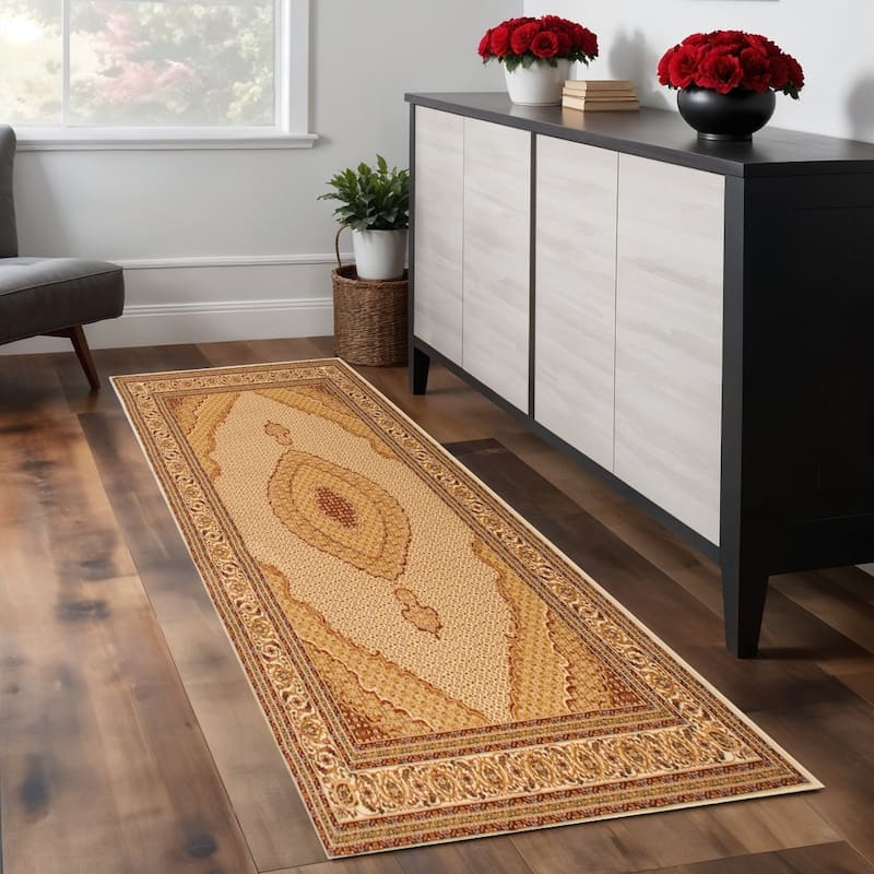 HomeRoots Gihe Moroccan Traditional Runner Area Rug - 2' X 7'