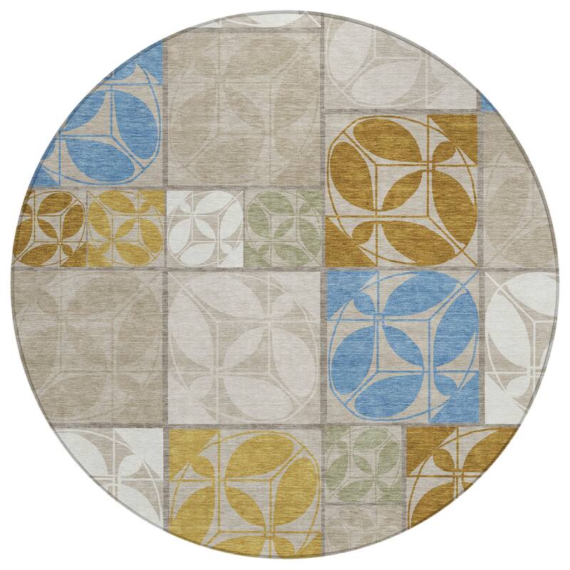 Machine Washable Indoor/ Outdoor Patch Lupton Chantille Rug