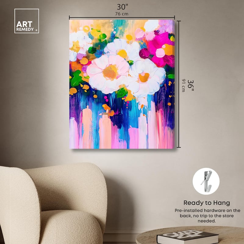 Contrast of Purity II Canvas by Art Remedy, Gallery Wrapped