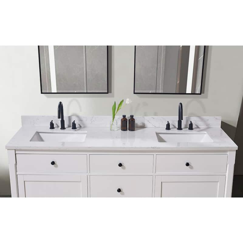 Altair Oderzo Bathroom Vanity Countertop in Aosta White Finish