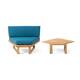 Option CORNER CHAIR + COFFEE TABLE