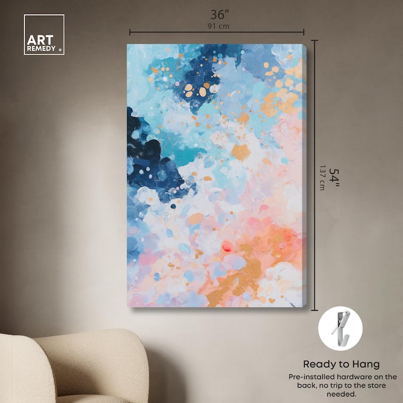 Vibrant Vortex Canvas by Art Remedy, Gallery Wrapped