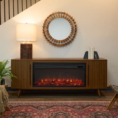 Morris Electric 72" Fireplace TV Stand by Real Flame