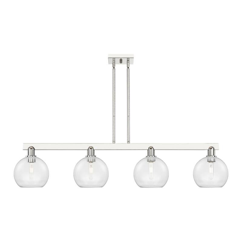 Innovations Lighting Endless Possibilities Arcadia - Athens - 4 Light 51" Stem Hung Island Light - Clear/Polished Chrome