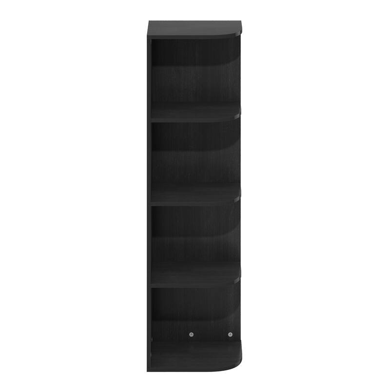 41.4 in. Tall Blackwood Wood 4-Shelf Bookcase