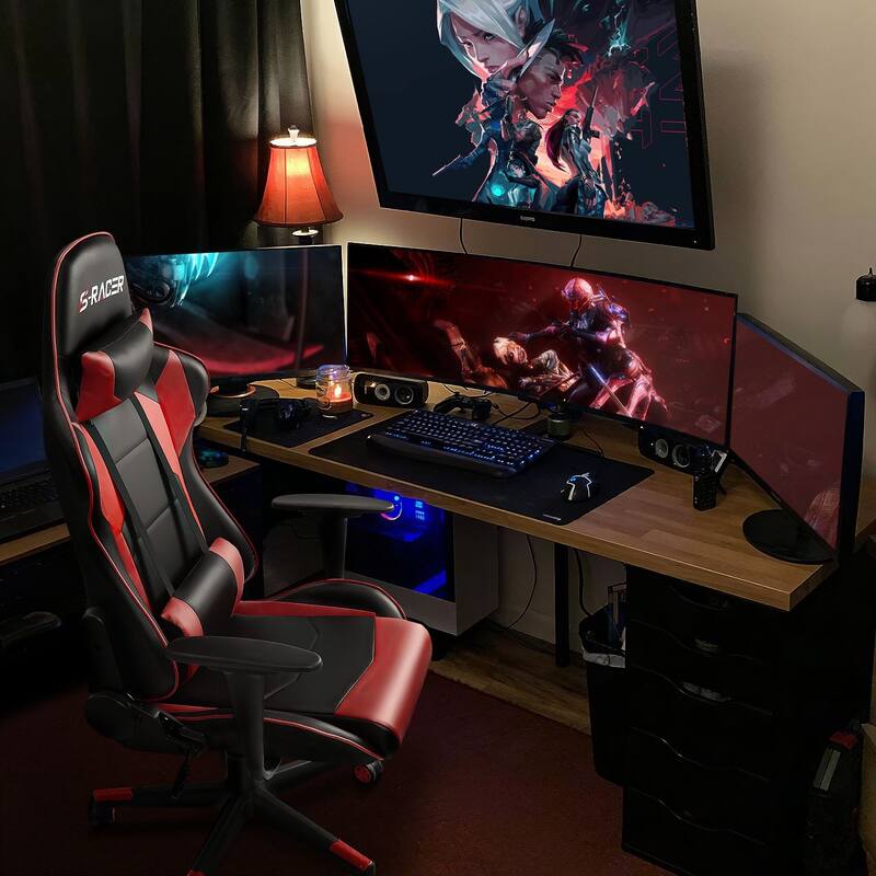 Homall Ergonomic Faux Leather Adjustable Swivel Office Gaming Chair
