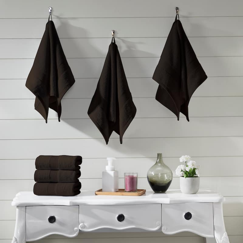 Fabstyles Luxury Hand Towels 16 x 28 Inches Set of 6 - 16x28