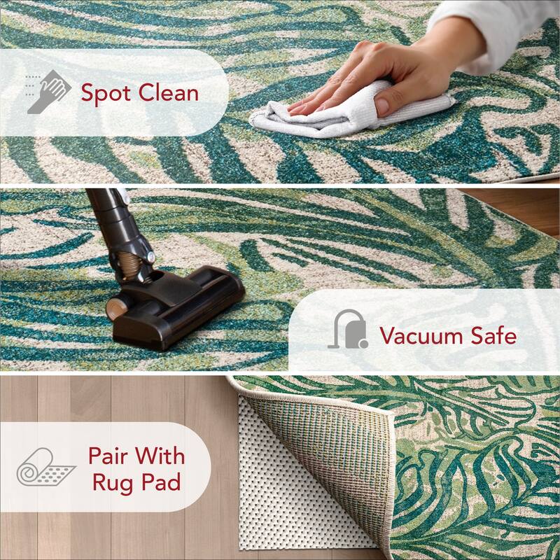 Nuloom Cali Abstract Leaves Area Rug