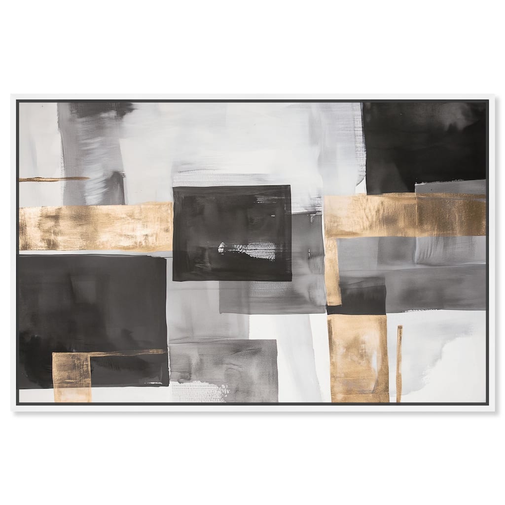 Graphite and Glimmer I Canvas by Art Remedy