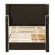 preview thumbnail 6 of 16, Contemporary Upholstered Twin Platform Bed with Trundle and Drawers