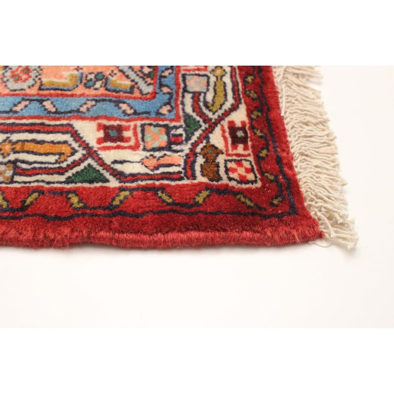 ECARPETGALLERY Hand-knotted Konya Anatolian Red Wool Rug - 2' 7" x 9' 6"