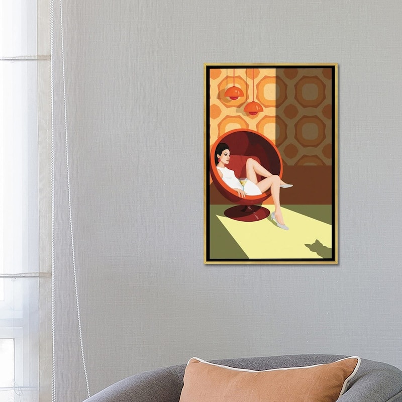 iCanvas "Intruder" by Artcatillustrated Framed Canvas Print