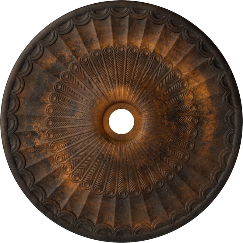 36 5/8"OD x 3 5/8"ID x 2 3/8"P Galveston Ceiling Medallion