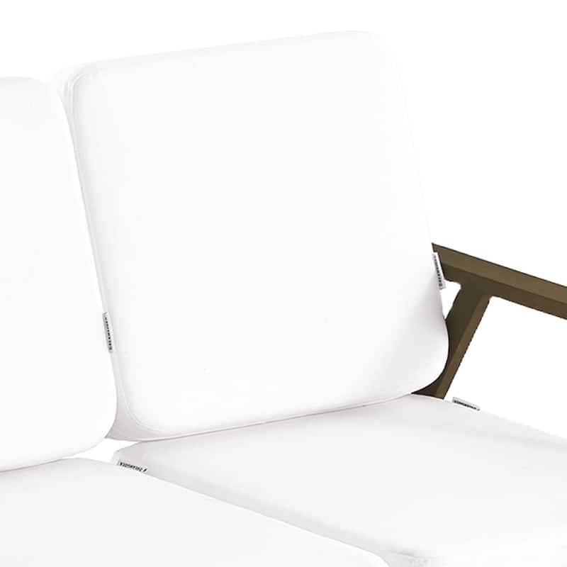 Modern Wood Cushioned 5-Piece Outdoor Patio Conversation Set