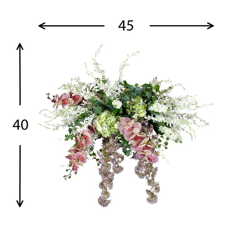 Hydrangea and Eucalyptus Chandelier