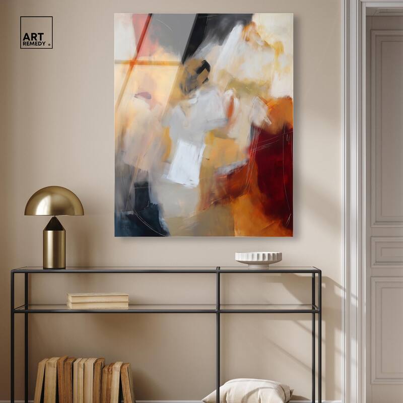 Earth and Fire III Acrylic by Art Remedy, Ready to Hang