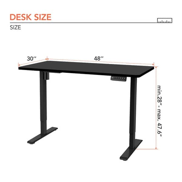 FLEXISPOT 48 x 30 Inches Electric Height Adjustable Standing Desk Home