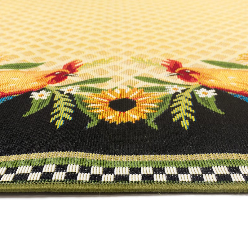 Liora Manne Marina Country Rooster Indoor/Outdoor Rug