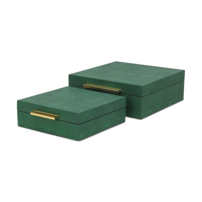 Lusan Black Vinyl Decorative Box Set