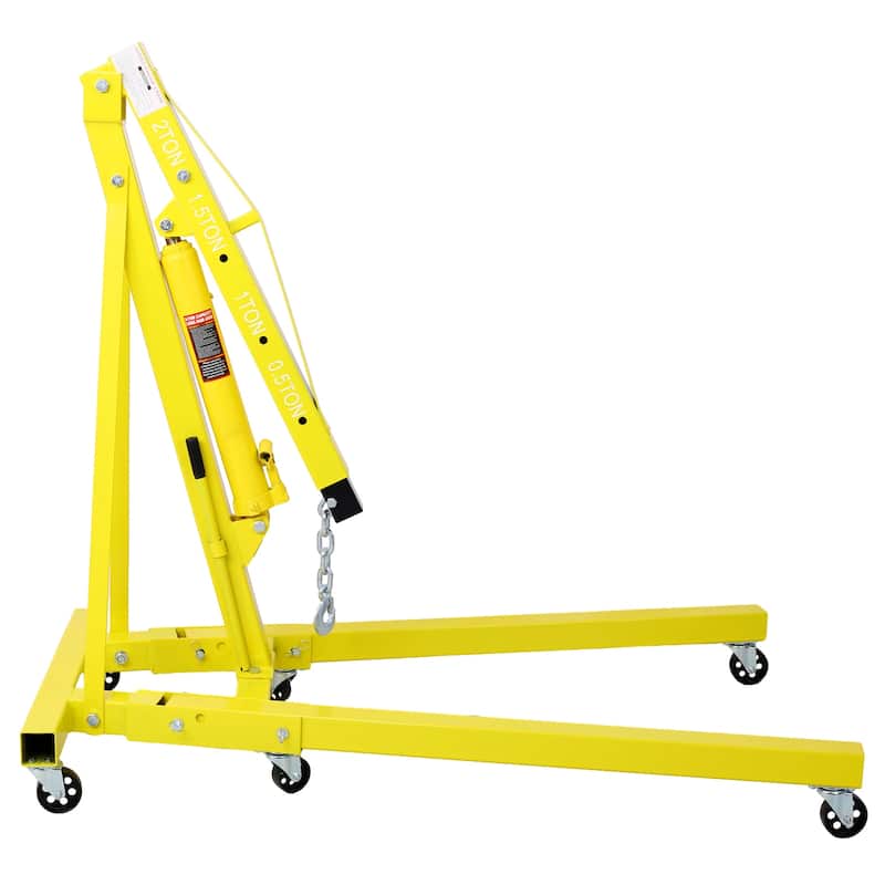2 Ton Folding Engine Hoist Lift with 6 Caster Wheels