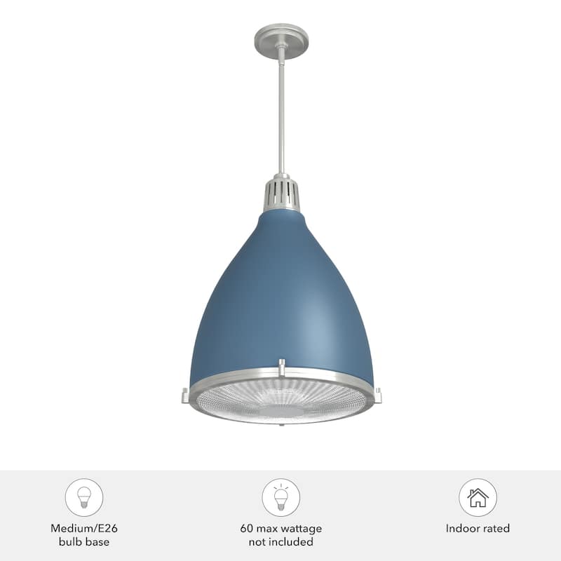 Hunter Bluff View Retro 16" 3-Light Pendant - Kitchen Island, Dining Room, Entry - Mid-Century Modern, Industrial, Transitional