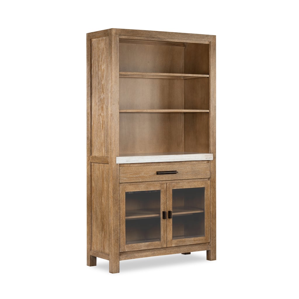 Magnussen Home Plum Creek Sierra Brown Display Cabinet - 42''W x 18''D x 80''H