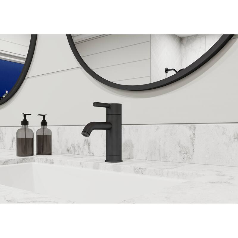 Pfister LG42-NP0 Contempra 1.2 GPM Single Hole Bathroom Faucet with - Brushed Gold