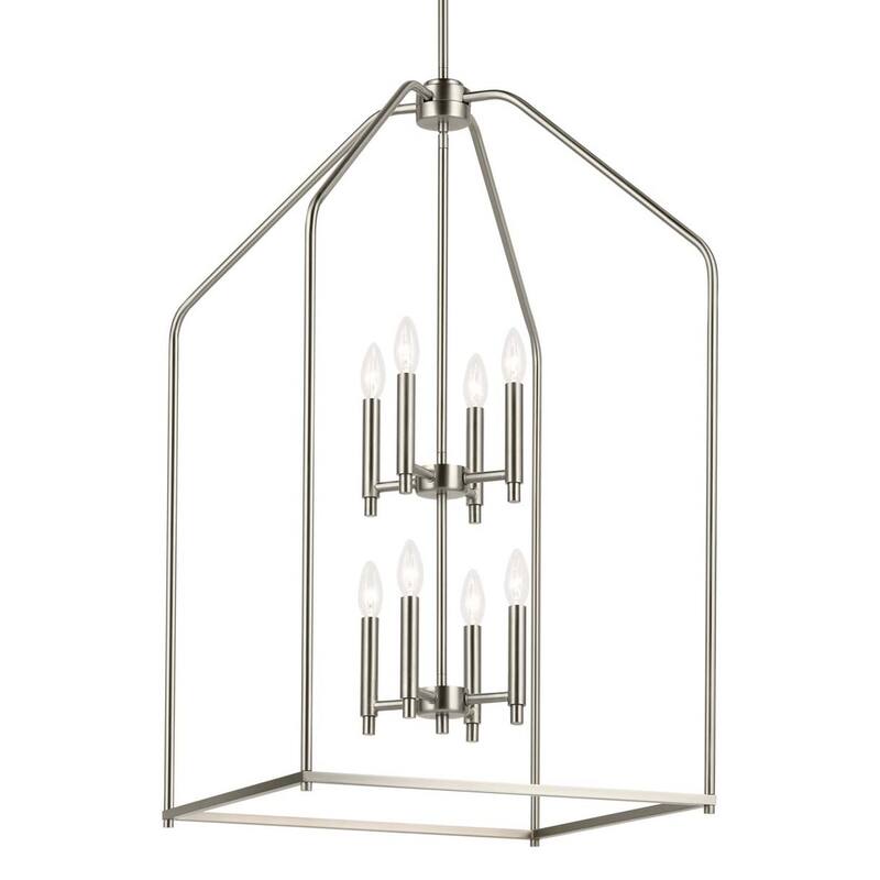 Kichler 52723 Madden 8 Light 20" Wide Taper Candle Pendant - Brushed Nickel