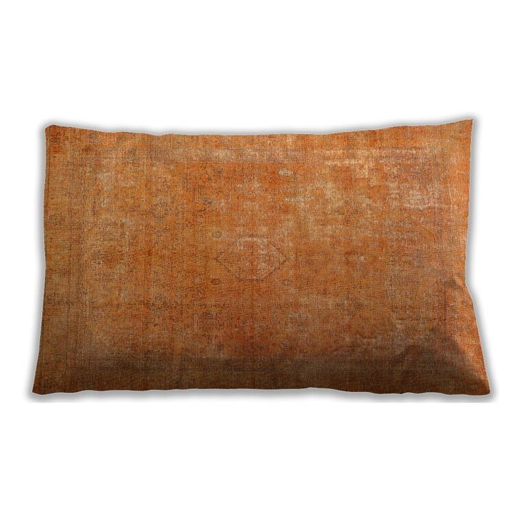 Ahgly Company Traditional Classic Indoor Outdoor Dark Orange Lumbar Throw Pillow Bed Bath Beyond 40095958