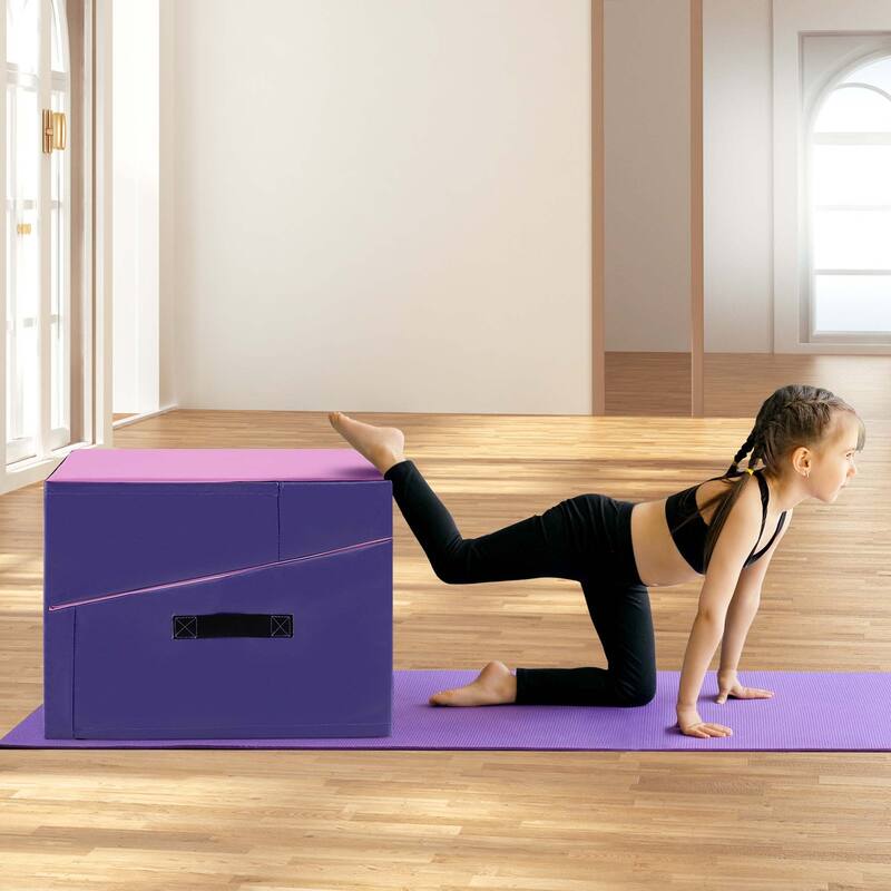 Costway Gymnastics Tumbling Mat Folding Incline Yoga Mat with Non-slip - See Details