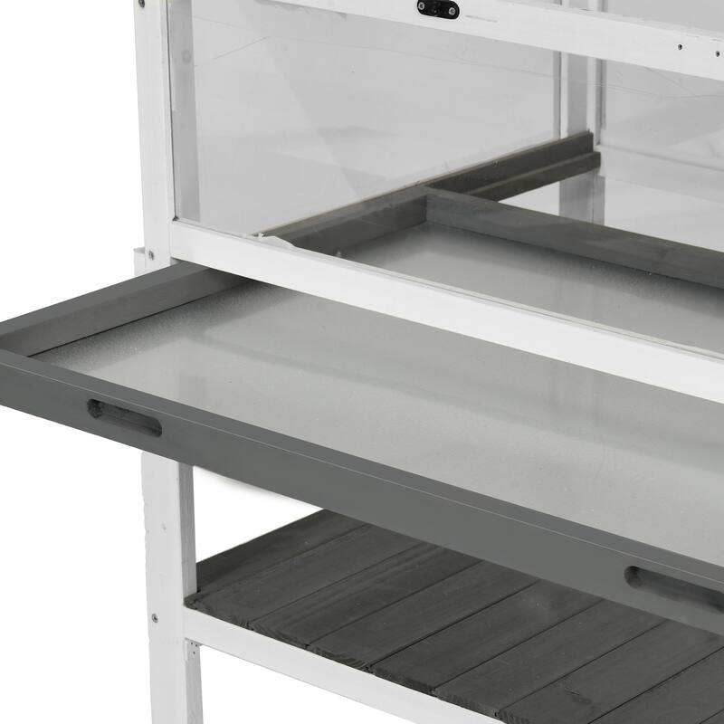 Moasis Large Tortoise Cage with Storage Shelf & Wheels