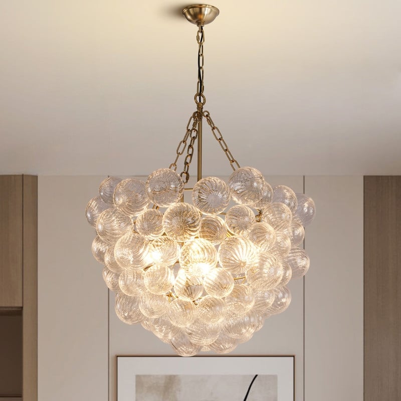 KAYLA Modern 51in. 10-Light Bubble Chandelier