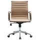 preview thumbnail 32 of 45, Mid Century Office Chair With Arms Wheels Ergonomic Executive PU Leather Arm Rest Tilt Adjustable Height Swivel Task Computer