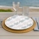 preview thumbnail 2 of 2, Pavilion Beach Themed Melamine Dinner Plates (Set of two) - 10.5"
