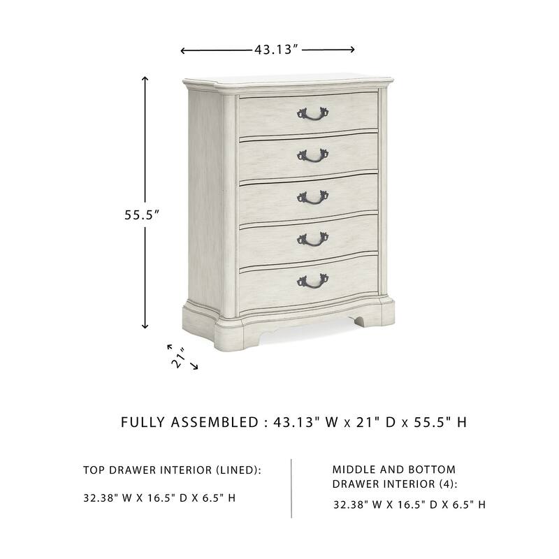 Signature Design by Ashley Arlendyne Antique White Chest of Drawers