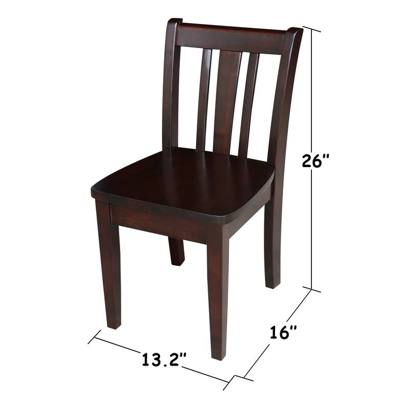 Kids Table with Lift Up Top and 2 San Remo Juvenile Chairs - 3 Piece Set
